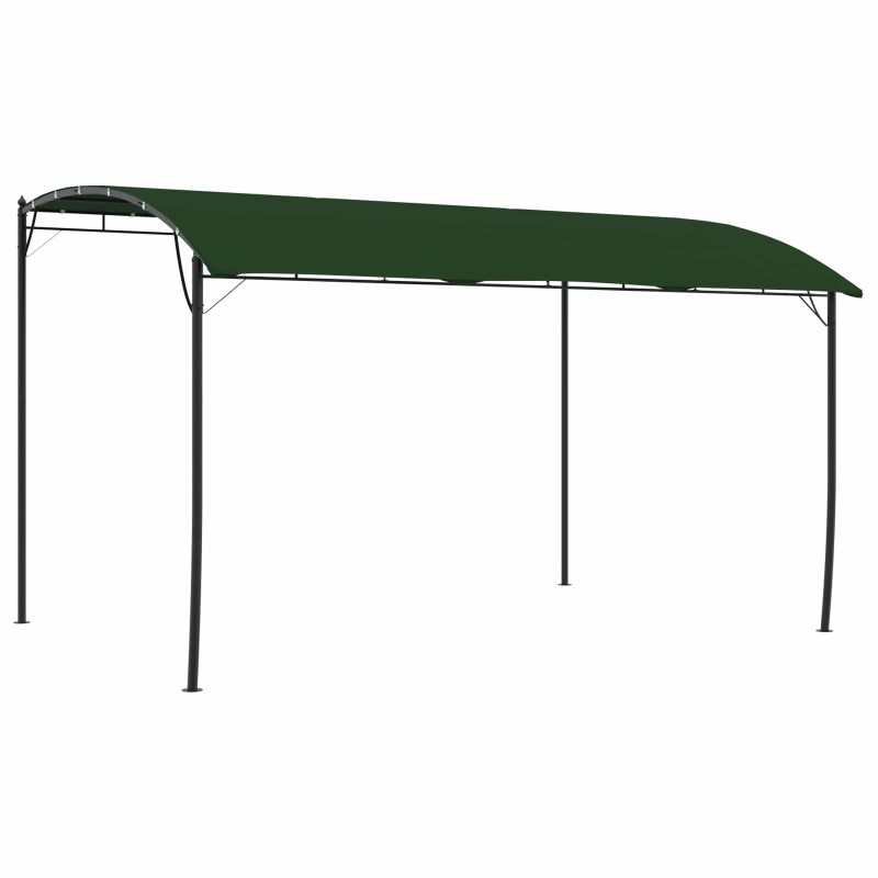 Pavillon 4 x 3 x 2,55 m Vert Acier enduit de poudre et tissu 638150638150