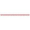 Tissu de remplacement de cantonnière d’auvent rouge blanc 4 m 638151638151