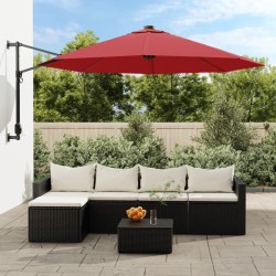 Parasol mural rouge vif 290 cm 638152638152