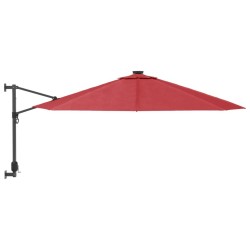 Parasol mural rouge vif 290 cm 638152638152