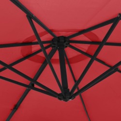 Parasol mural rouge vif 290 cm 638152638152
