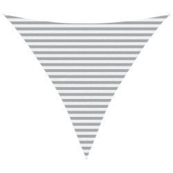 Voile d'ombre Gris clair et blanc 3,6 x 3,6 x 3,6 m 638153638153