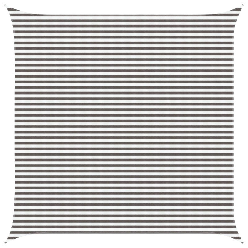 Voile d'ombre Gris clair et blanc 5 x 5 m HDPE 638154638154