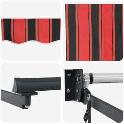 Auvent rétractable électrique 3 x 2,5 m 638157638157