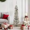Sapin de Noël artificiel Blanc 150 cm PVC, métal et plastique 638159638159