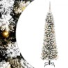Sapin de Noël artificiel Blanc 150 cm PVC, métal et plastique 638159638159