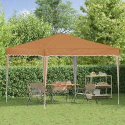 Tente de fête pop-up 288 x 288 x 245 cm Beige Tissu Oxford 638163638163