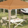 Tente de fête pop-up 288 x 288 x 245 cm Beige Tissu Oxford 638163638163