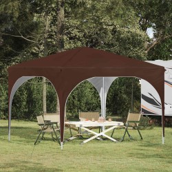 Tente de fête pop-up 290 x 290 x 245 cm Marron 638164638164