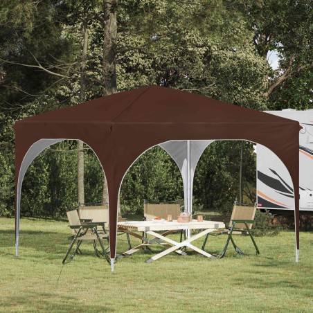 Tente de fête pop-up 290 x 290 x 245 cm Marron 638164638164