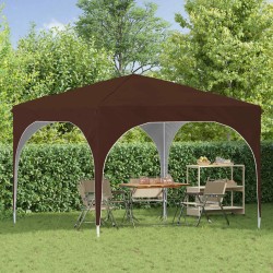 Tente de fête pop-up 290 x 290 x 245 cm Marron 638164638164