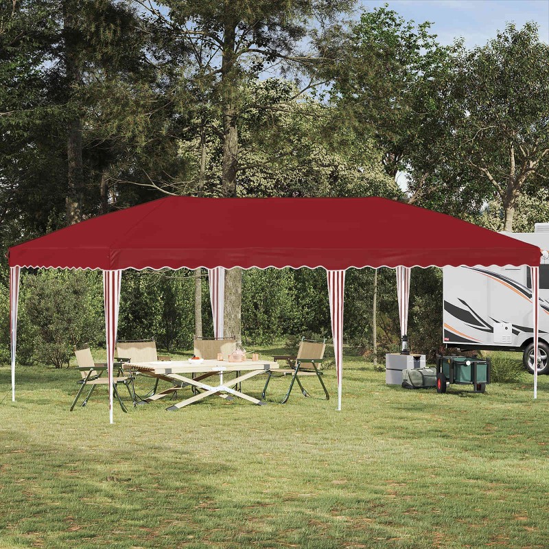 Tente de fête pop-up 575 x 290 x 245 cm Bordeaux 638165638165
