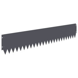 Bordure de Pelouse 30 pcs 103 x 20 cm Acier Anthracite 638167638167