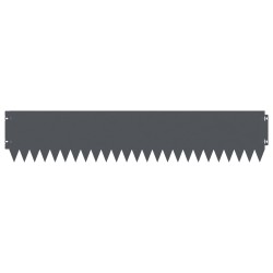 Bordure de Pelouse 30 pcs 103 x 20 cm Acier Anthracite 638167638167