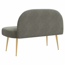 Banc rembourré avec dossier Gris clair 110 x 60 x 76 cm 638179638179