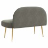 Banc rembourré avec dossier Gris clair 110 x 60 x 76 cm 638179638179