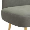 Banc rembourré avec dossier Gris clair 110 x 60 x 76 cm 638179638179