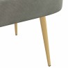 Banc rembourré avec dossier Gris clair 110 x 60 x 76 cm 638179638179