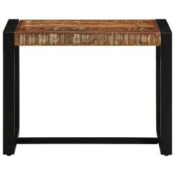 Banc multicolore 60x35x45 cm en bois massif recyclé 638180638180