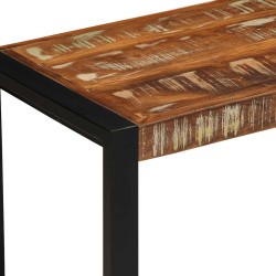 Banc multicolore 60x35x45 cm en bois massif recyclé 638180638180