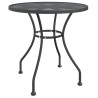 Table de jardin Ø80x72 cm Maille métallique Anthracite 638181638181