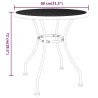 Table de jardin Ø80x72 cm Maille métallique Anthracite 638181638181