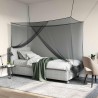 Filet anti-moustiques pour lit 156 mailles Noir Polyester 638182638182
