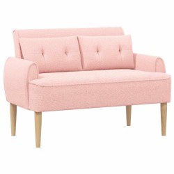 Canapé love seat avec capitonnage en boutons Rose Bouclé 638191638191