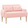 Canapé love seat avec capitonnage en boutons Rose Bouclé 638191638191