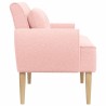Canapé love seat avec capitonnage en boutons Rose Bouclé 638191638191
