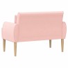Canapé love seat avec capitonnage en boutons Rose Bouclé 638191638191