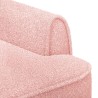 Canapé love seat avec capitonnage en boutons Rose Bouclé 638191638191
