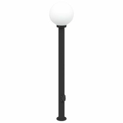 Borne lumineuse avec sortie 120 cm Noir IP44 638198638198