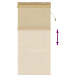 Store enrouleur Naturel 100 x 220 cm Bambou 638203638203