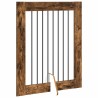 Porte de chien pliable avec supports 4 pcs Chêne fumé 321 cm 638205638205