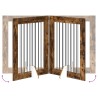 Porte de chien pliable avec supports 4 pcs Chêne fumé 321 cm 638205638205