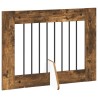 Porte de chien pliable avec supports 4 pcs Chêne fumé 321 cm 638206638206