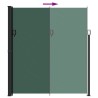 Auvent latéral rétractable vert foncé 220x300 cm 638208638208