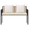 Bancs d'extérieur 2 -Seater 116 x 56 x 75 cm polyrotin 638214638214