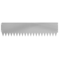Bordure de Pelouse 20 pcs 103 x 25 cm Acier Argenté 638217638217