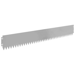 Bordure de Pelouse 30 pcs 103 x 15 cm Acier Argenté 638220638220