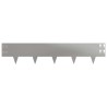 Bordure de Pelouse 30 pcs 100 x 20 cm Acier Argenté 638221638221