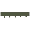 Bordure de Pelouse 10 pcs 100 x 20 cm Acier Vert olive 638224638224