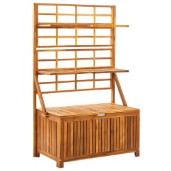Boîte de rangement avec treillis 99x55x160cm Bois acacia solide 638226638226