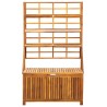 Boîte de rangement avec treillis 99x55x160cm Bois acacia solide 638226638226