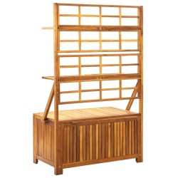 Boîte de rangement avec treillis 99x55x160cm Bois acacia solide 638226638226