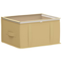 Boîte de rangement avec fenêtre transparente 2 pcs Crème 638228638228