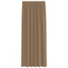 Rideaux en voile à œillets 2 pcs marron clair 638229638229
