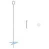 Ancre de terre 10 pcs Argenté Ø10 x 50 cm Métal galvanisé 638230638230