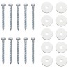 Ancre de terre 10 pcs Argenté Ø10 x 50 cm Métal galvanisé 638230638230